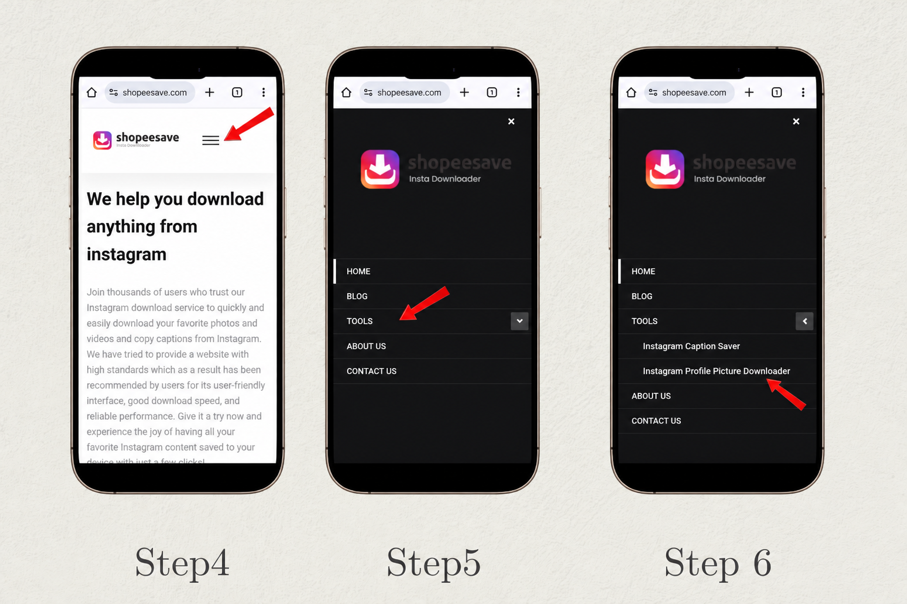 Step 2 - Paste on shopee save