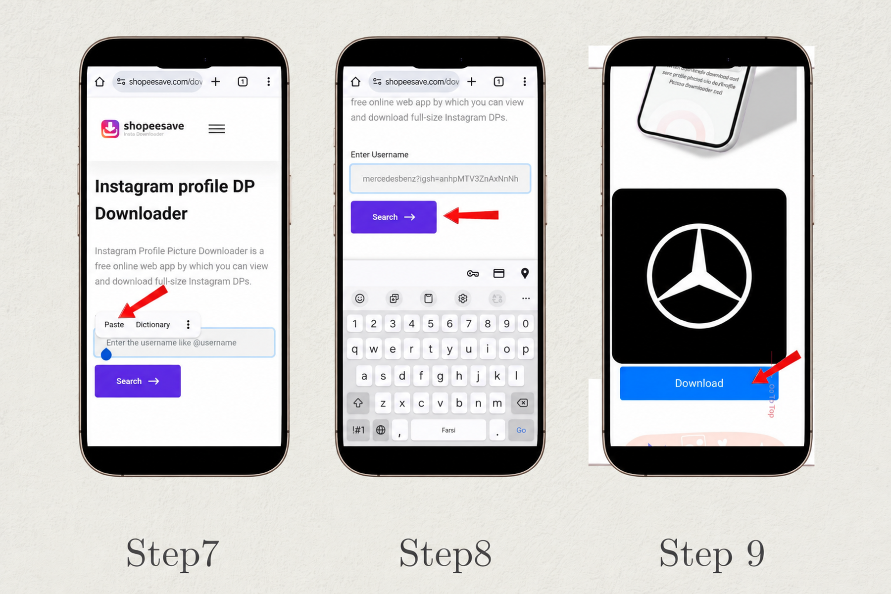 Step 3 - Download Instagram Profile Picture