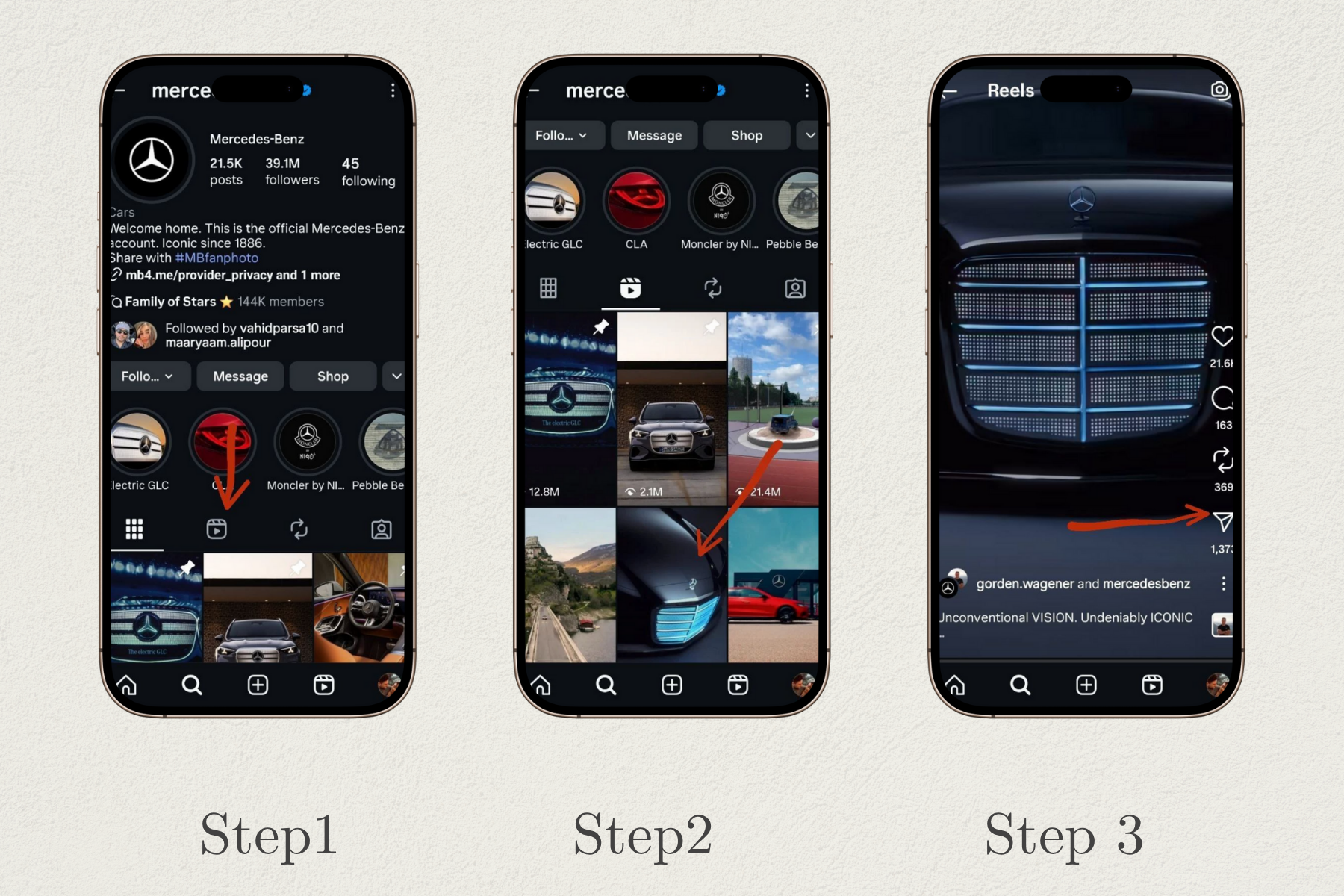 Instagram Reels-এর লিঙ্ক কপি করা